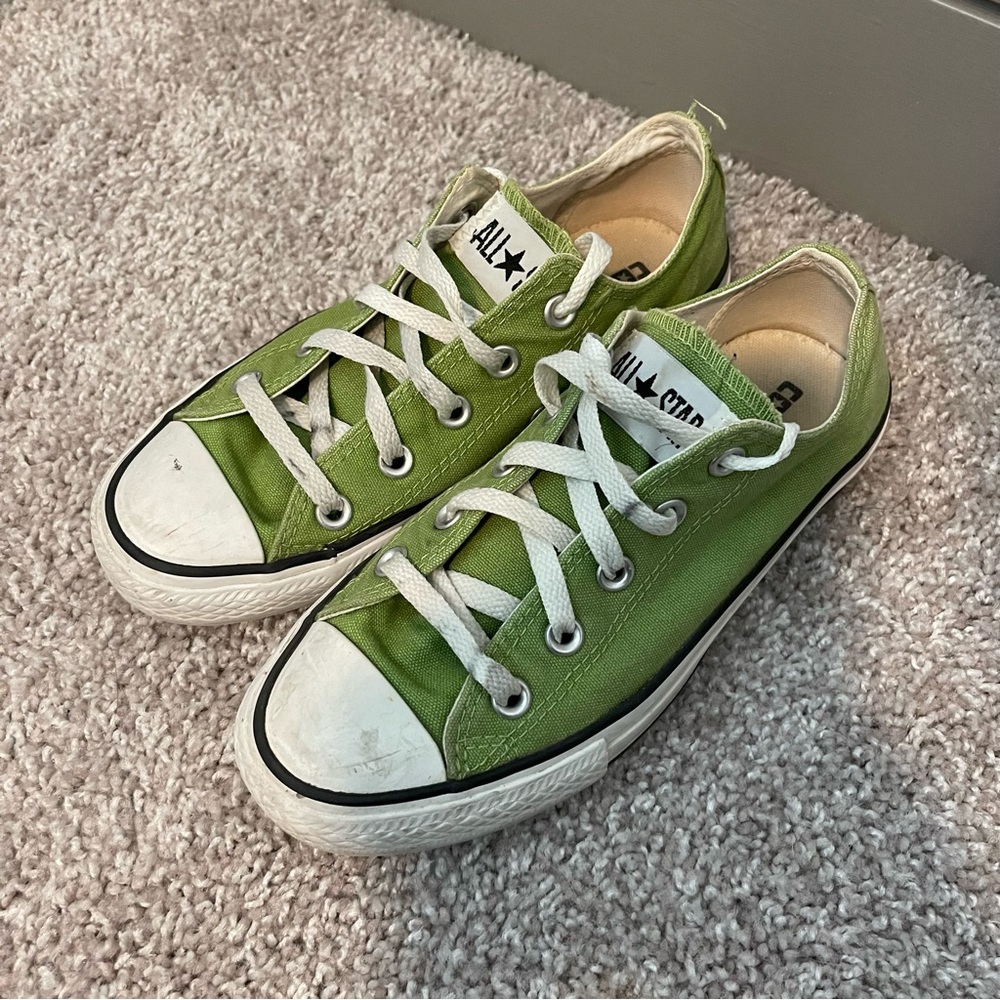 Olive Green All Star Low Top Converse